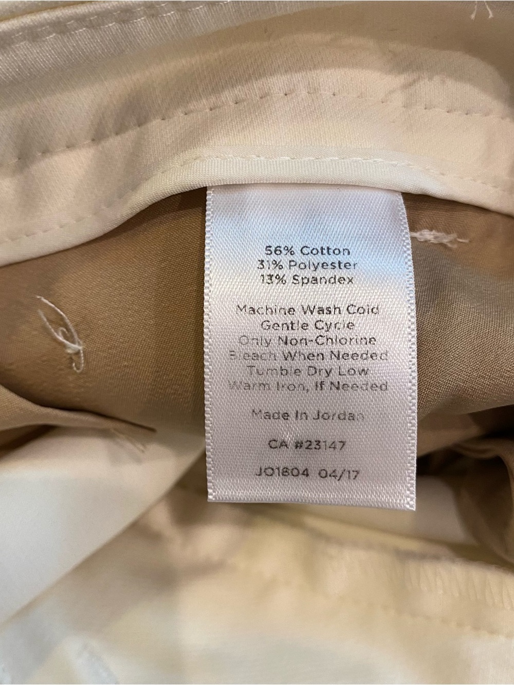 Talbots Cropped Wide-Leg White Sailor Pants w Button Details, 30" Waist, Cotton - Picture 4 of 7